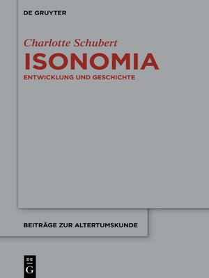 cover image of Isonomia
